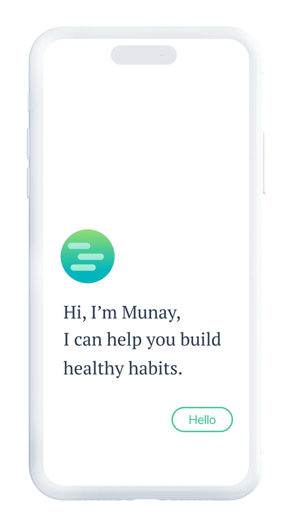 A phone mockup.